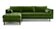 Sven Grass Green Left Sectional Sofa - Gallery View 1 of 13.