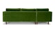 Sven Grass Green Left Sectional Sofa - Gallery View 5 of 13.