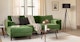 Sven Grass Green Left Sectional Sofa - Gallery View 2 of 13.