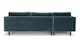 Sven Pacific Blue Left Sectional Sofa - Gallery View 5 of 13.
