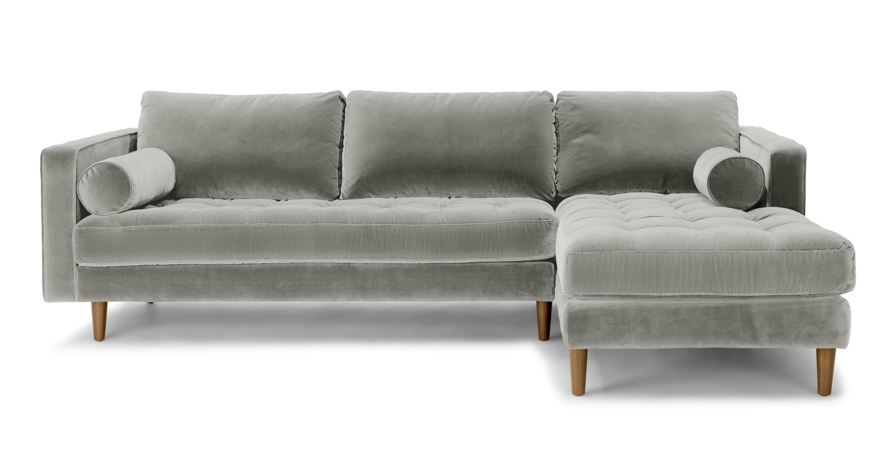 Sven Intuition Gray Right Sectional Sofa Article