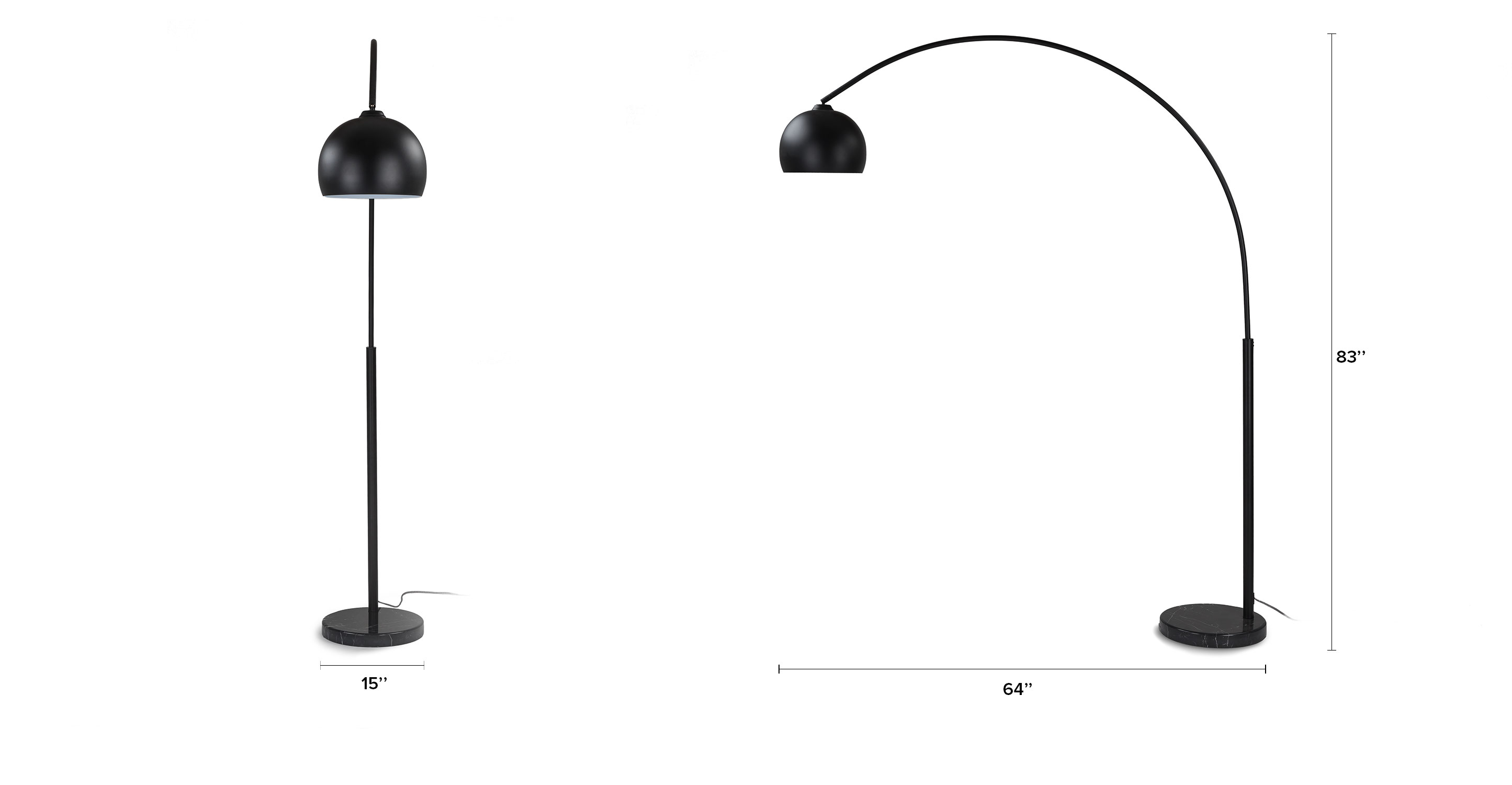 crescent floor lamp