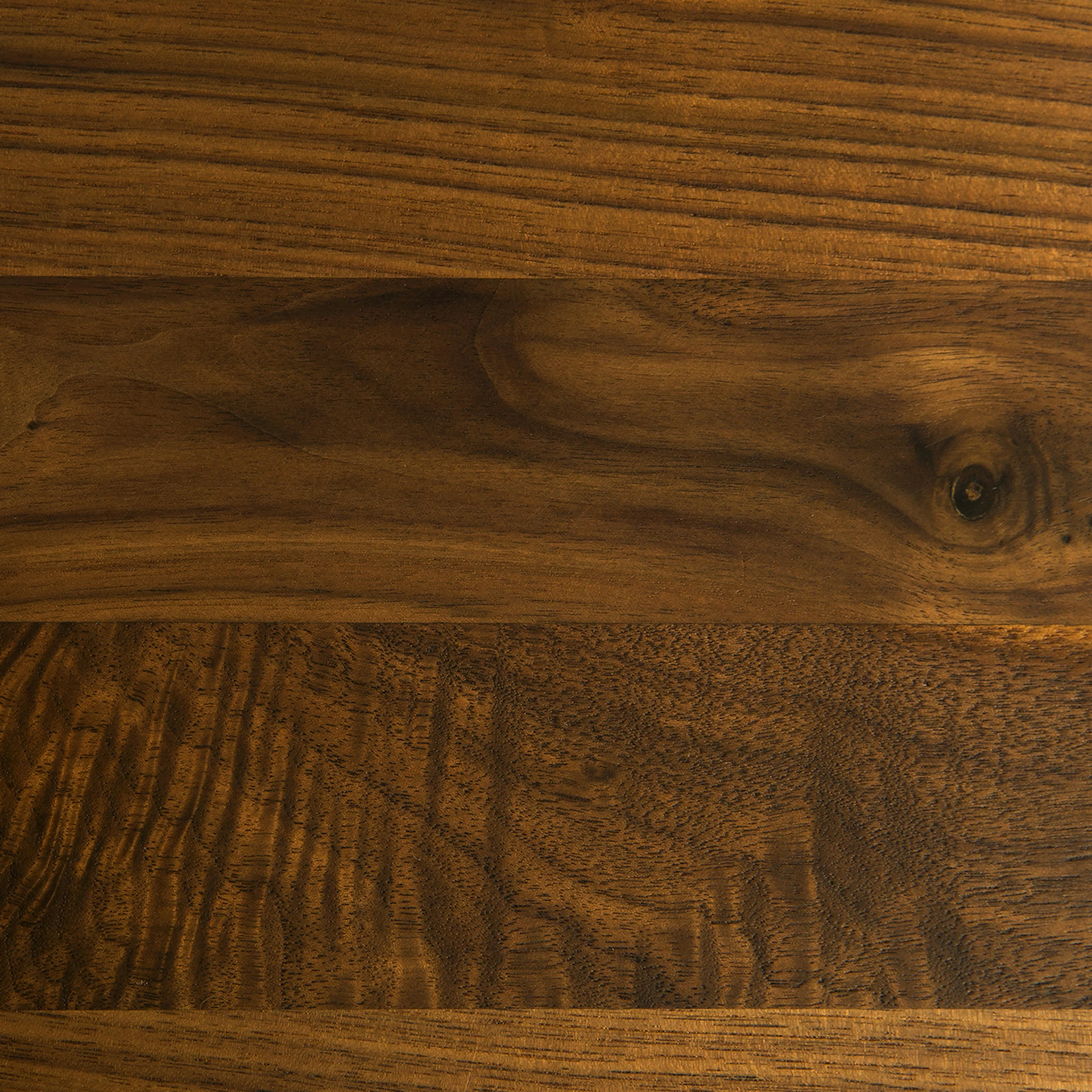 Amoeba 35.5" Round Coffee Table - Walnut