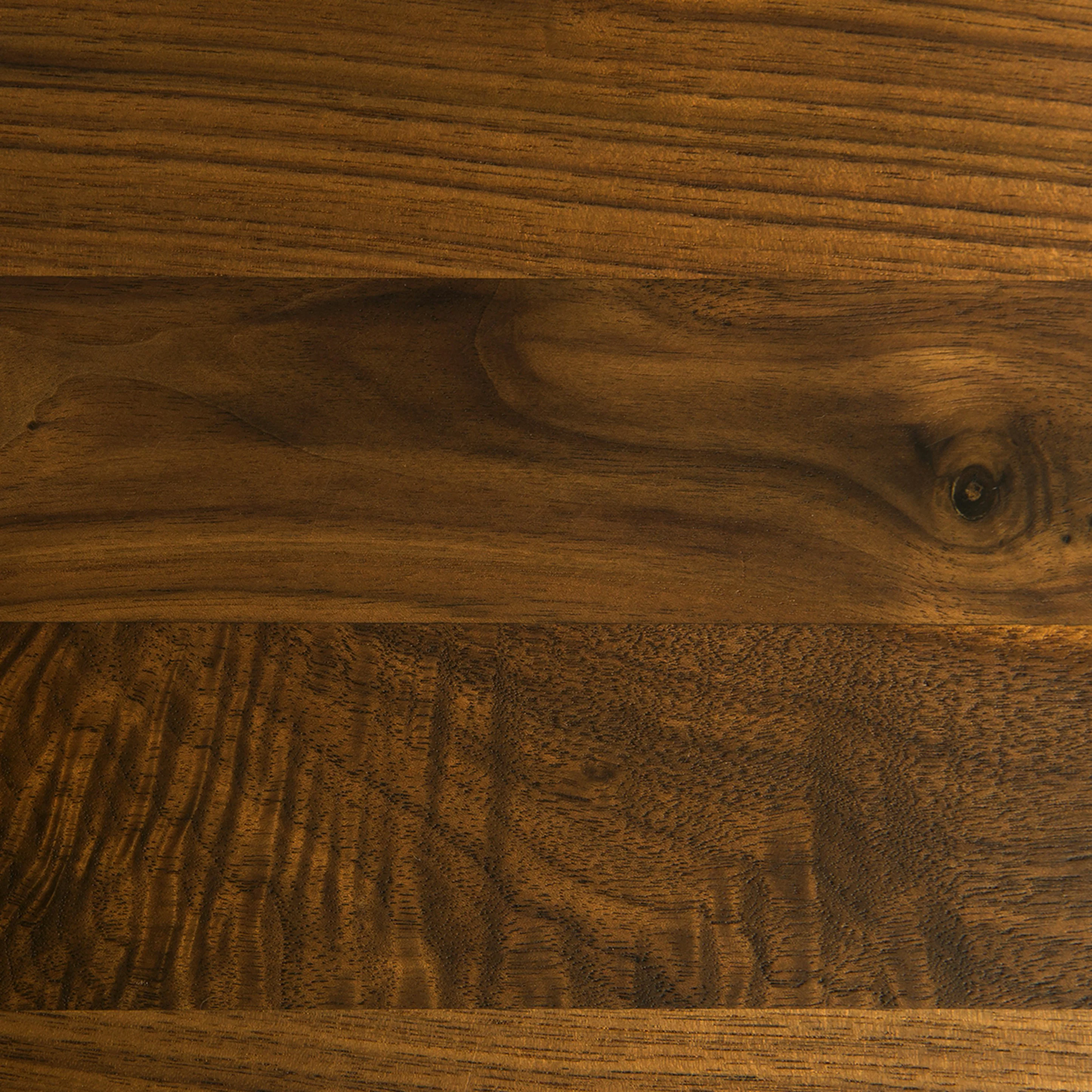 Amoeba 35.5" Round Coffee Table - Walnut