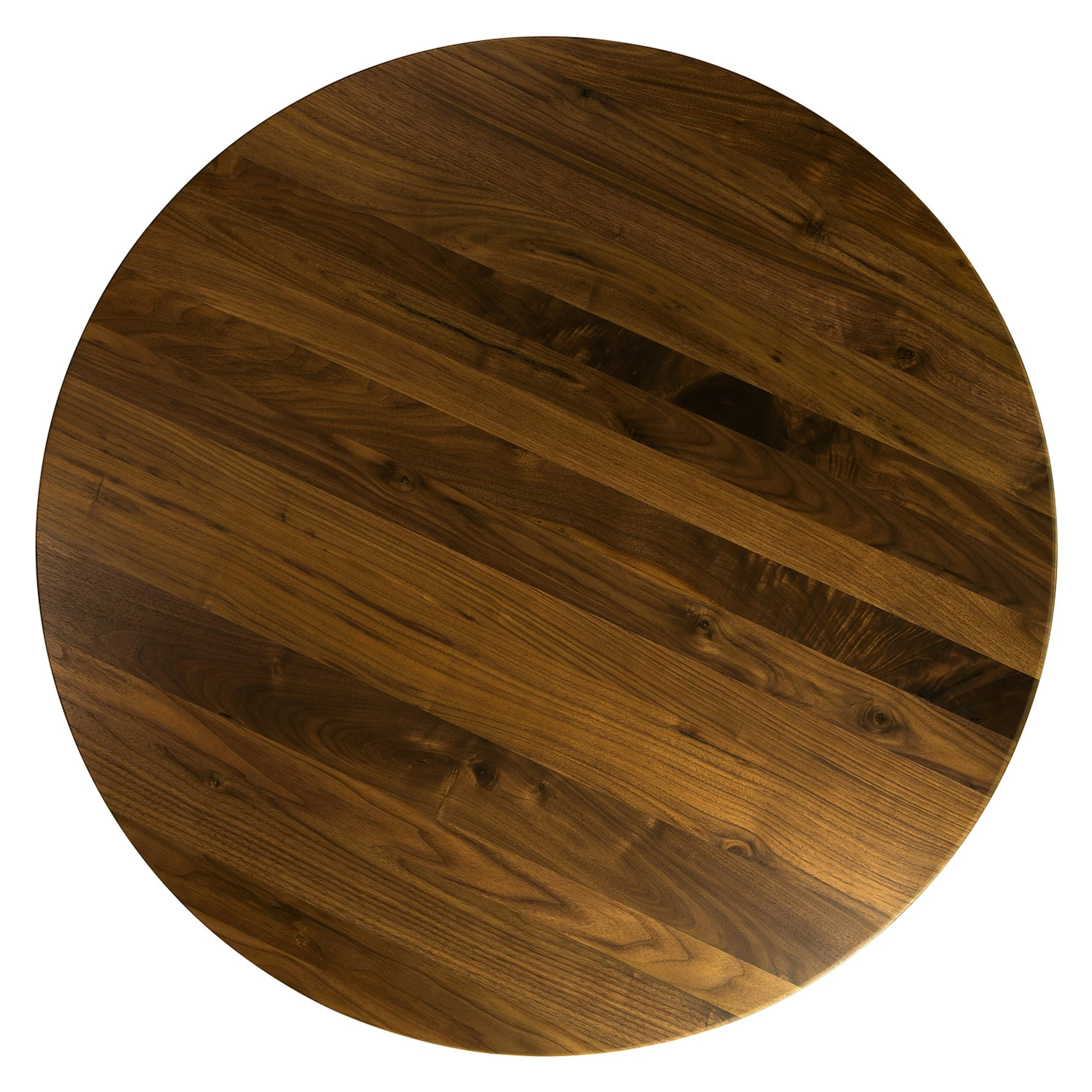 Amoeba 35.5" Round Coffee Table - Walnut