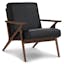 The Otio Leather Lounge Chair x Amoeba Side Table Bundle - Gallery View 1 of 6.