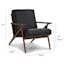 The Otio Leather Lounge Chair x Amoeba Side Table Bundle - Gallery View 1 of 6.