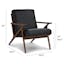 The Otio Leather Lounge Chair x Amoeba Side Table Bundle - Gallery View 1 of 6.