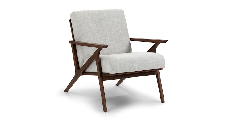Otio Mist Gray Walnut Lounge Chair - Primary View 1 of 13 (Open Fullscreen View).