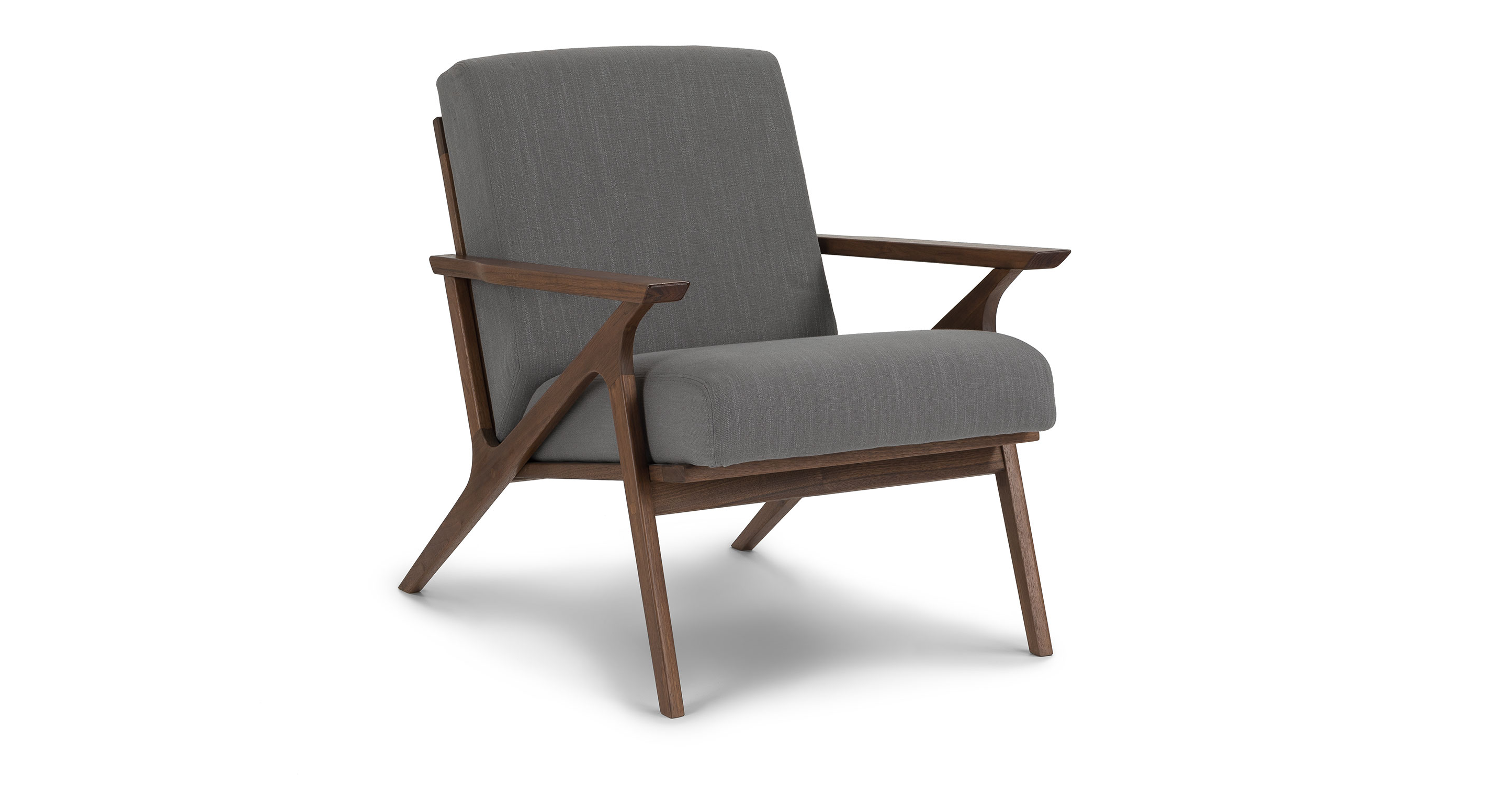 otio mist gray walnut lounge chair