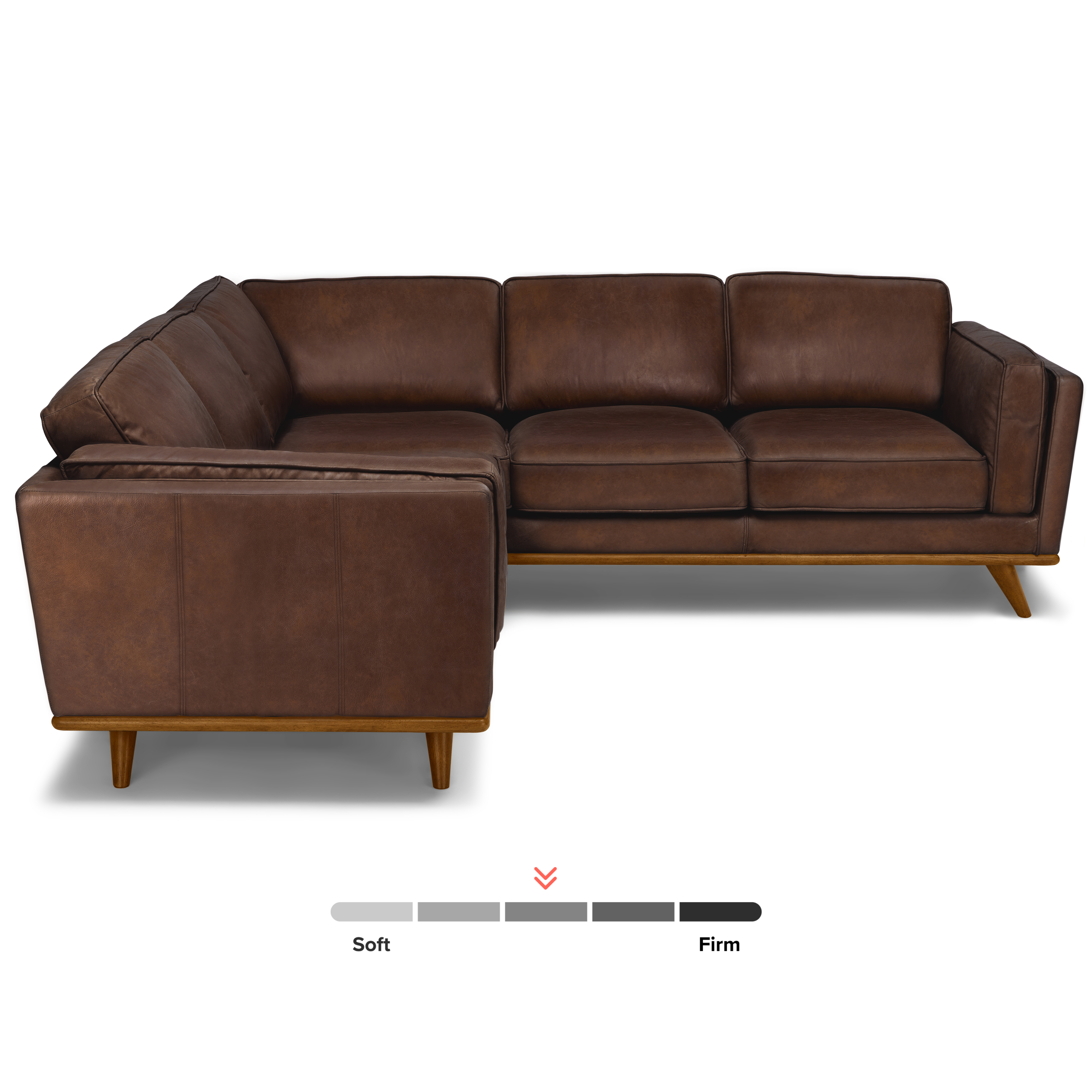 Timber Leather Corner Sectional - Thumbnail 5