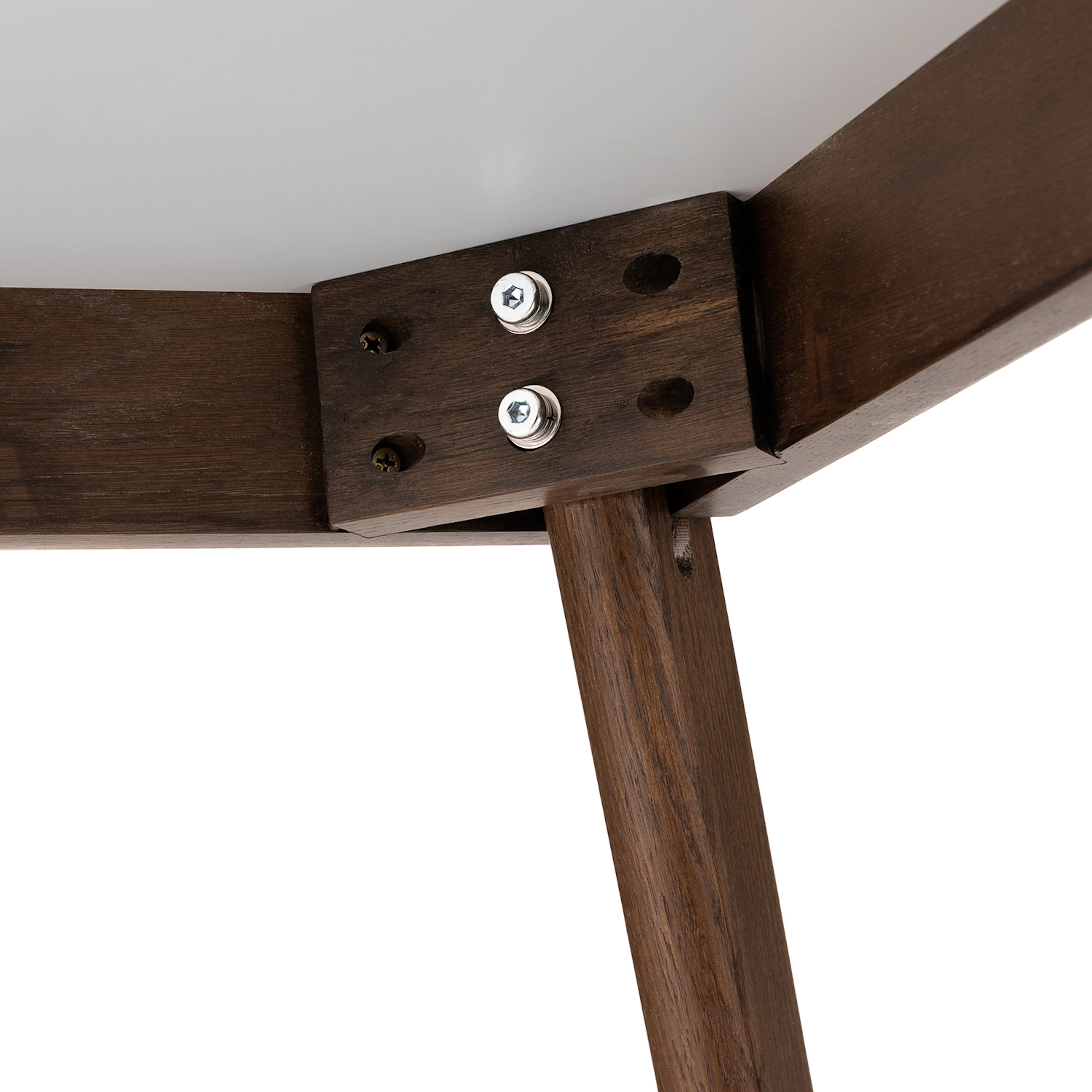 Vena Cafe Table - Walnut and Marble