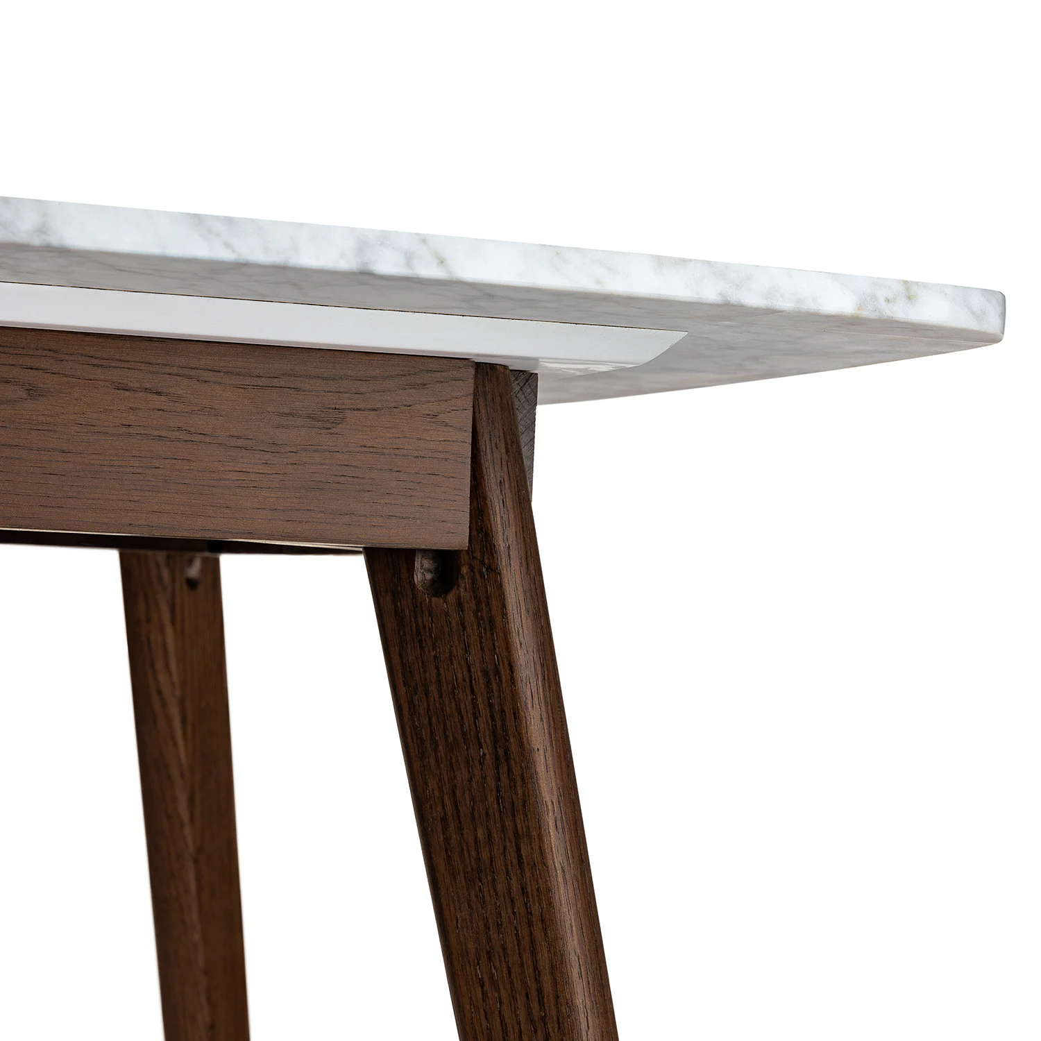 Vena Cafe Table - Walnut and Marble