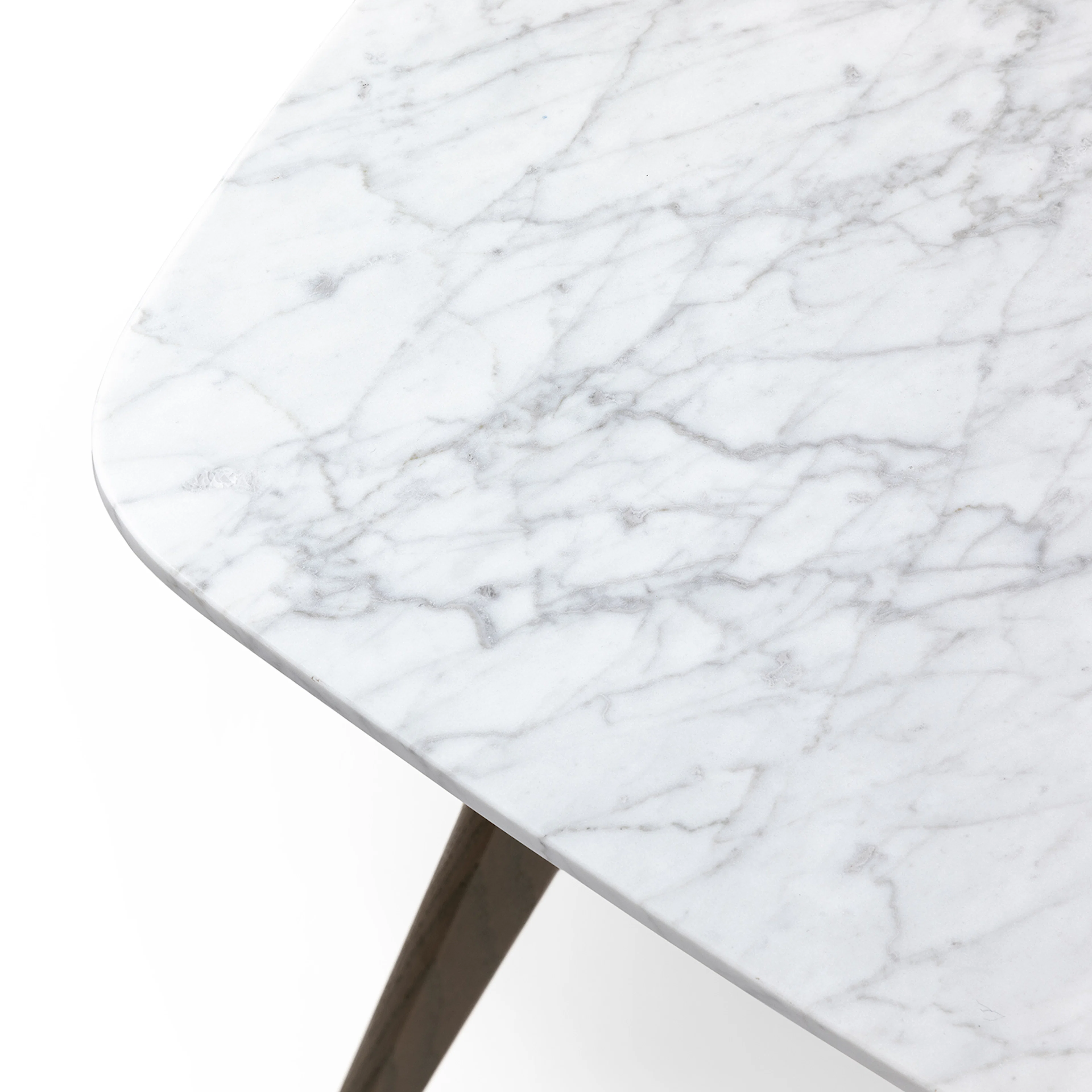Vena Cafe Table - Walnut and Marble