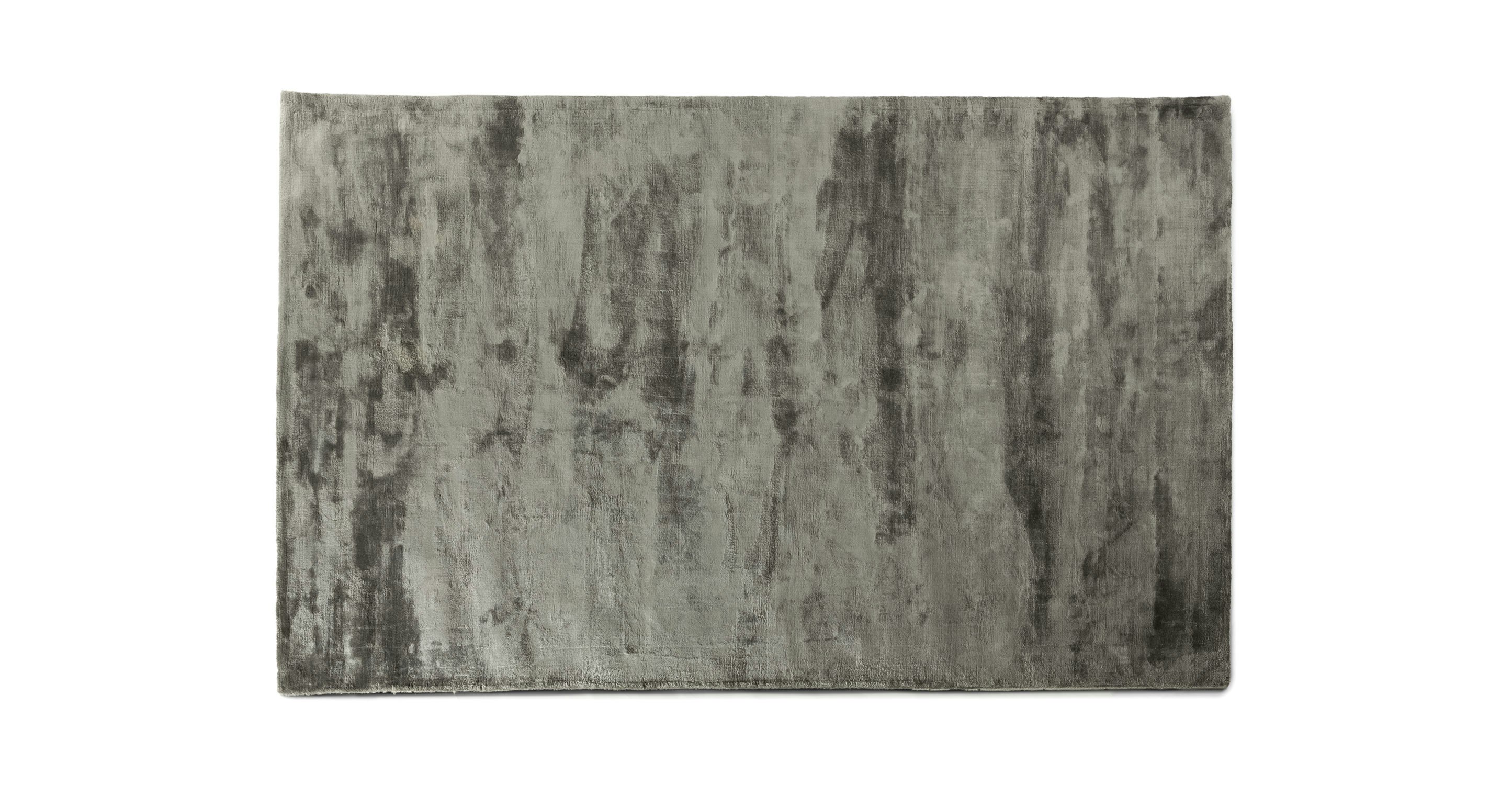 Silki Silver Rug 5 x 7.5 Rugs Article Modern, MidCentury and