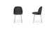 Ceres Flint Gray and Black Dining Chair - Gallery View 15 of 15.