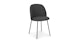 Ceres Flint Gray and Black Dining Chair - Gallery View 1 of 15.