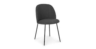 Ceres Flint Gray and Black Dining Chair