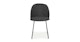 Ceres Flint Gray and Black Dining Chair - Gallery View 3 of 15.