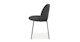 Ceres Flint Gray and Black Dining Chair - Gallery View 4 of 15.