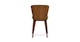 Sede Black Leather Walnut Dining Chair - Gallery View 5 of 10.