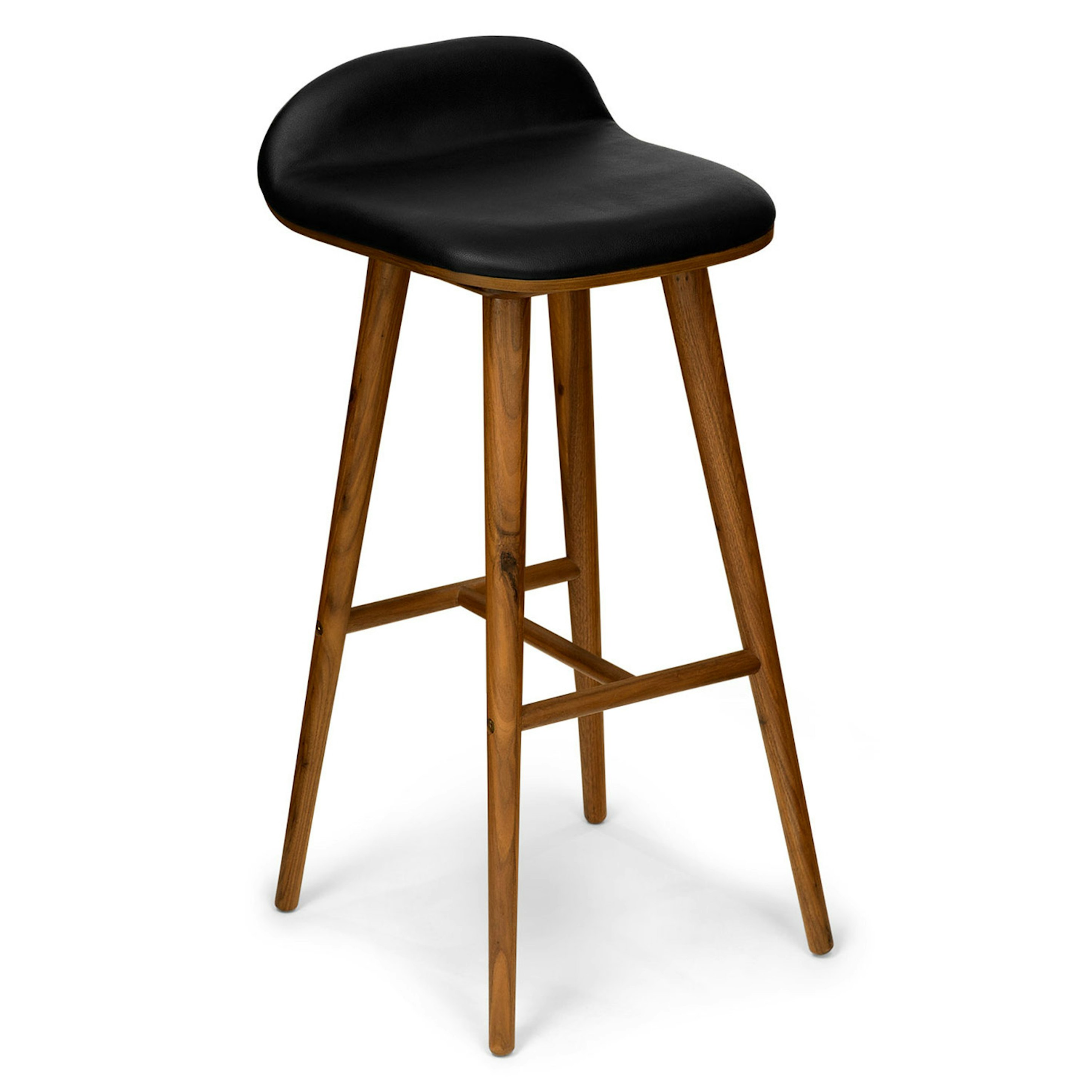Black and walnut bar stools best sale