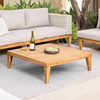 Urba 35.5" Outdoor Coffee Table - Acacia