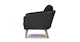 Ora Slate Gray Lounge Chair - Gallery View 4 of 12.