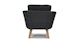 Ora Slate Gray Lounge Chair - Gallery View 5 of 12.