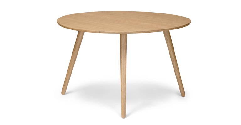 Round Oak Wood Dining Table For 4, Oak Round Dining Table For 8