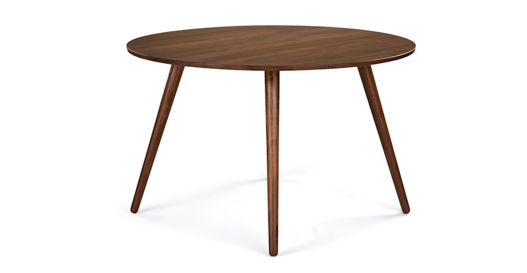 Seno Walnut 47" Round Dining Table - Primary View 1 of 9 (Open Fullscreen View).