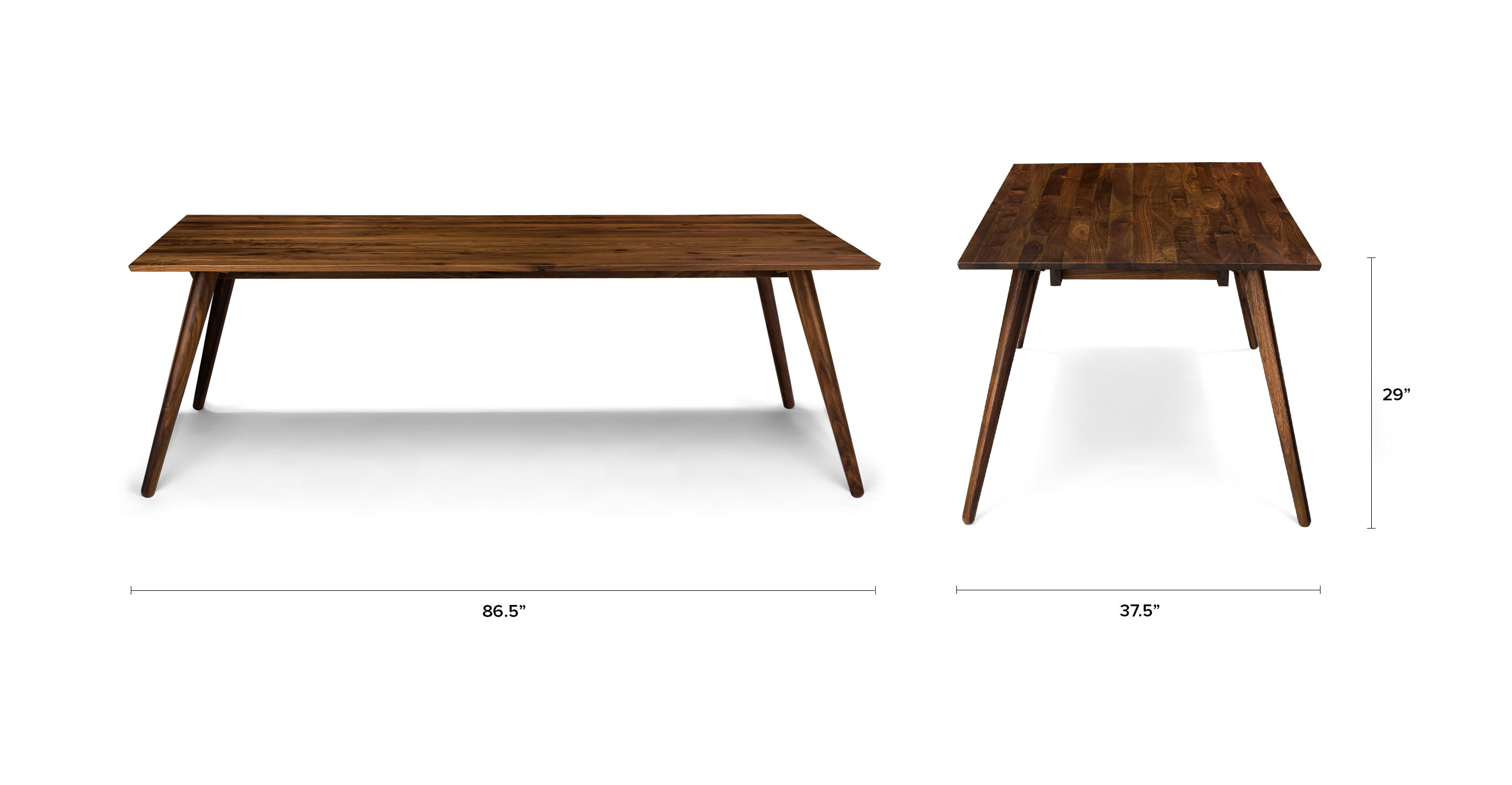 seno walnut dining table