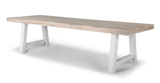 Tavola Driftwood Gray Dining Table for 10