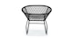 Bene Graphite Black Lounge Chair - Gallery View 5 of 10.