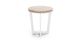 Toba Driftwood Gray Side Table - Gallery View 1 of 9.