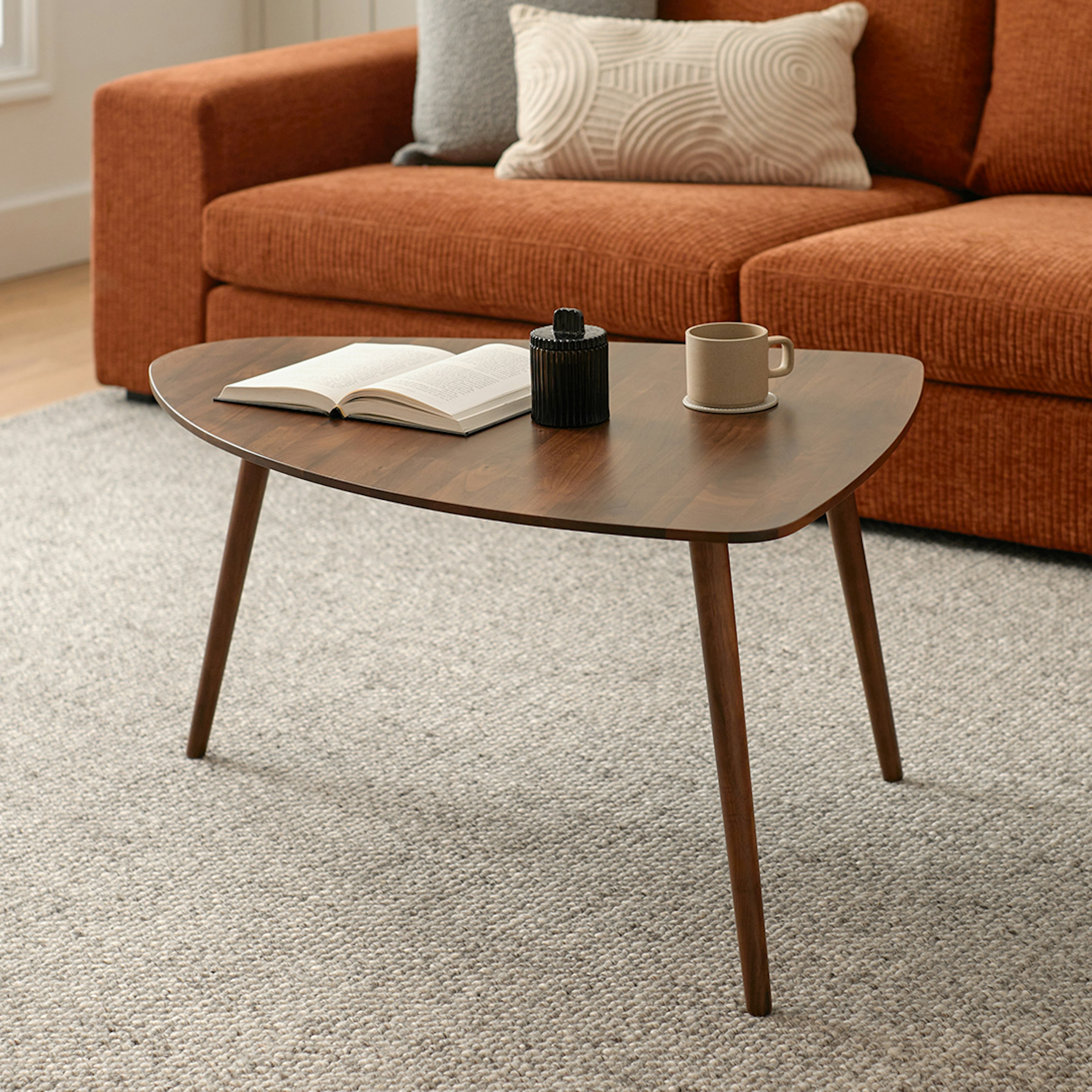 Amoeba 35" Coffee Table - Walnut