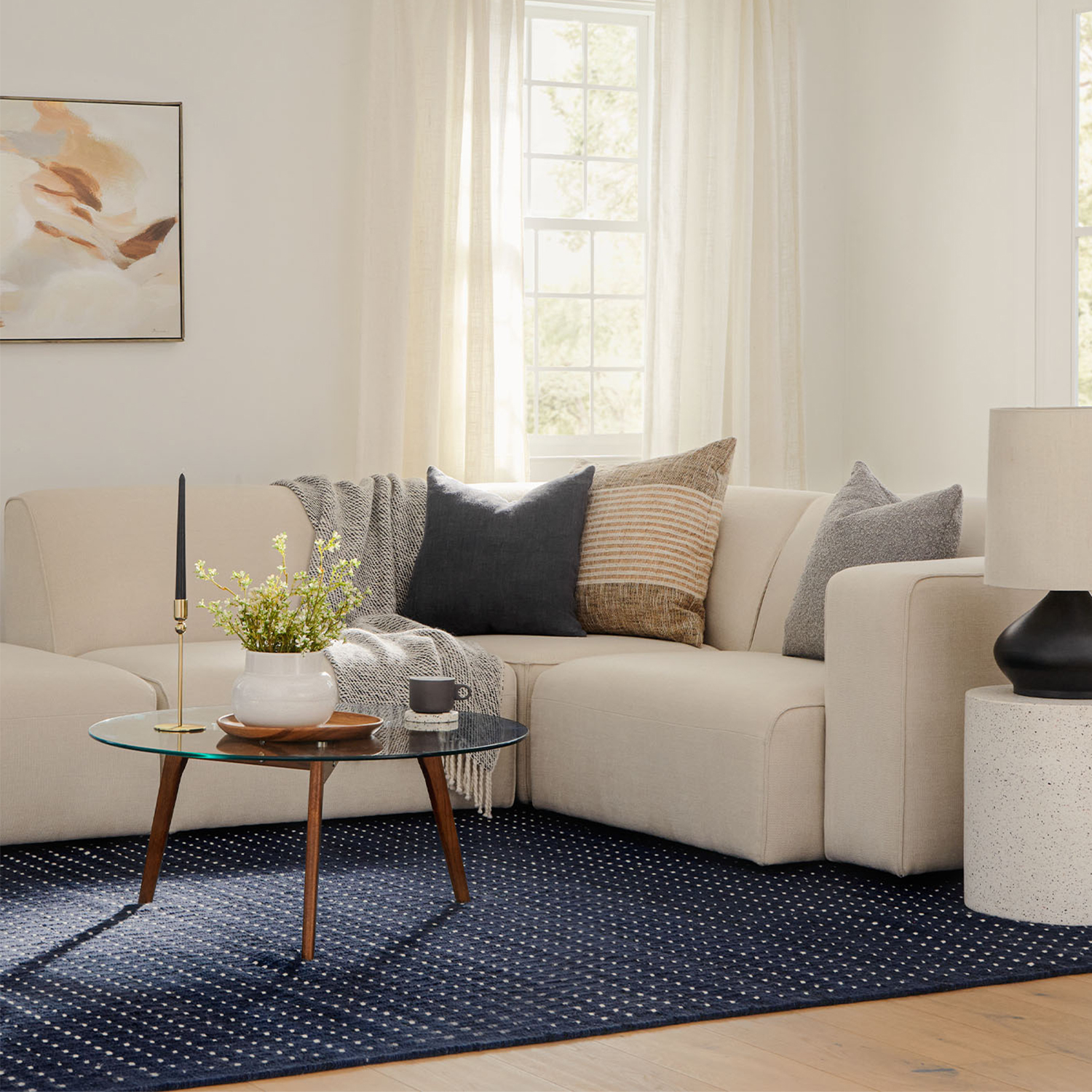 Round Glass Coffee Table Solid Wood Legs Article Clarus Modern Furniture
