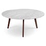 Mara 31.5" Marble Coffee Table - Walnut