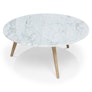 Mara 31.5" Marble Coffee Table - Oak