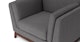Ceni Pyrite Gray Armchair - Gallery View 8 of 10.