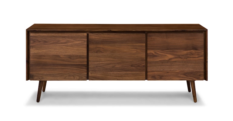 71 Walnut Wood Sideboard W Storage, Seno Walnut Dining Table Extendable