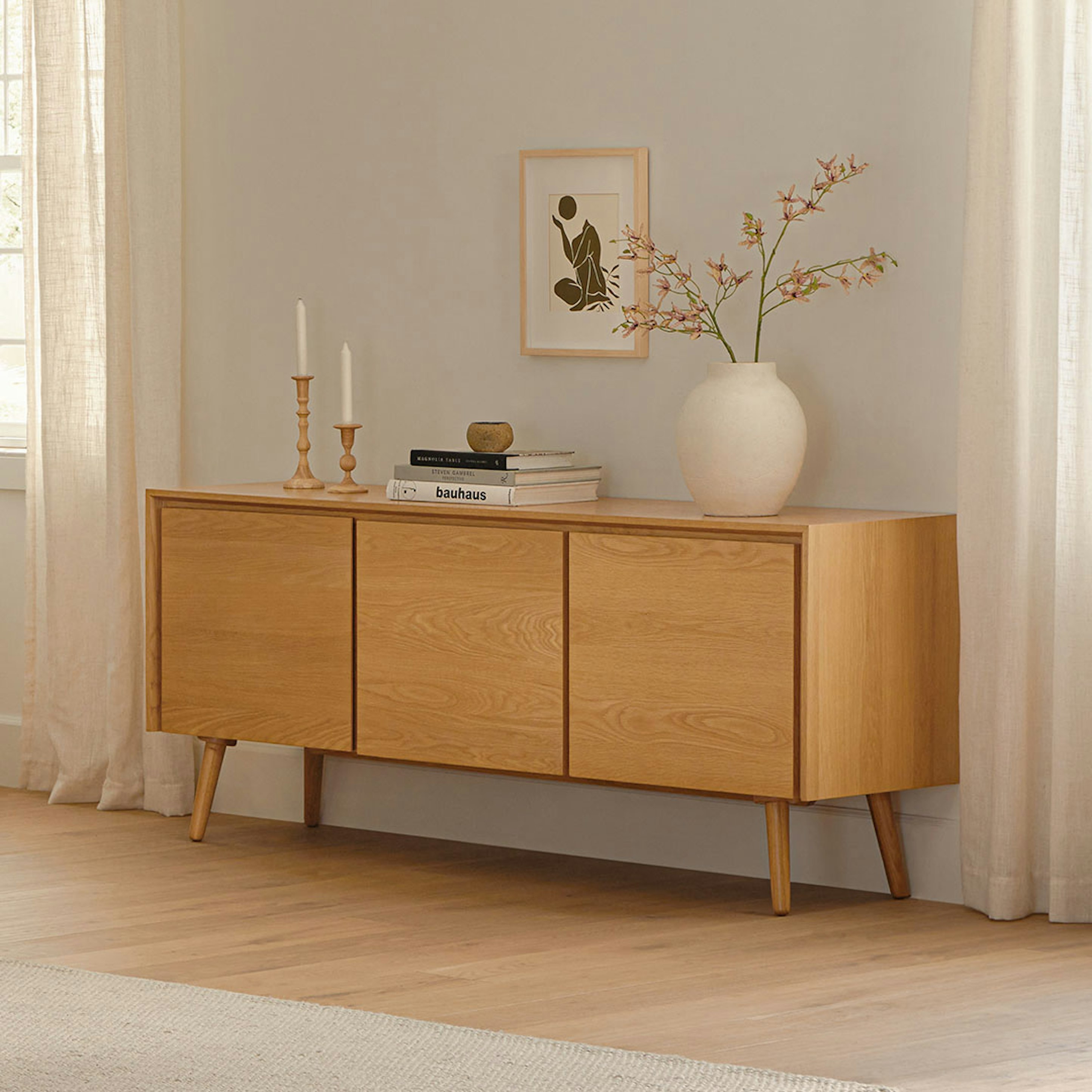 Medium oak sideboard hotsell