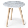 Mara Marble Side Table - Oak