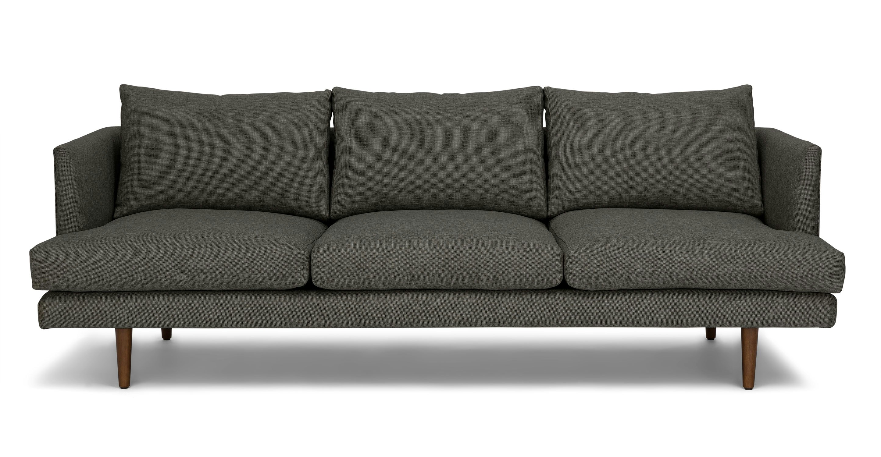 graphite grey leather sofa