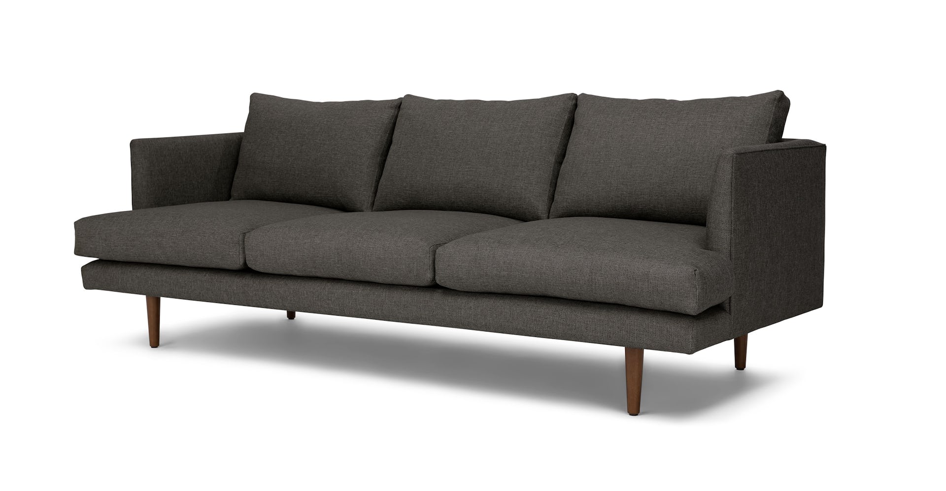 Graphite Gray Burrard 3 Seater Fabric Sofa Article