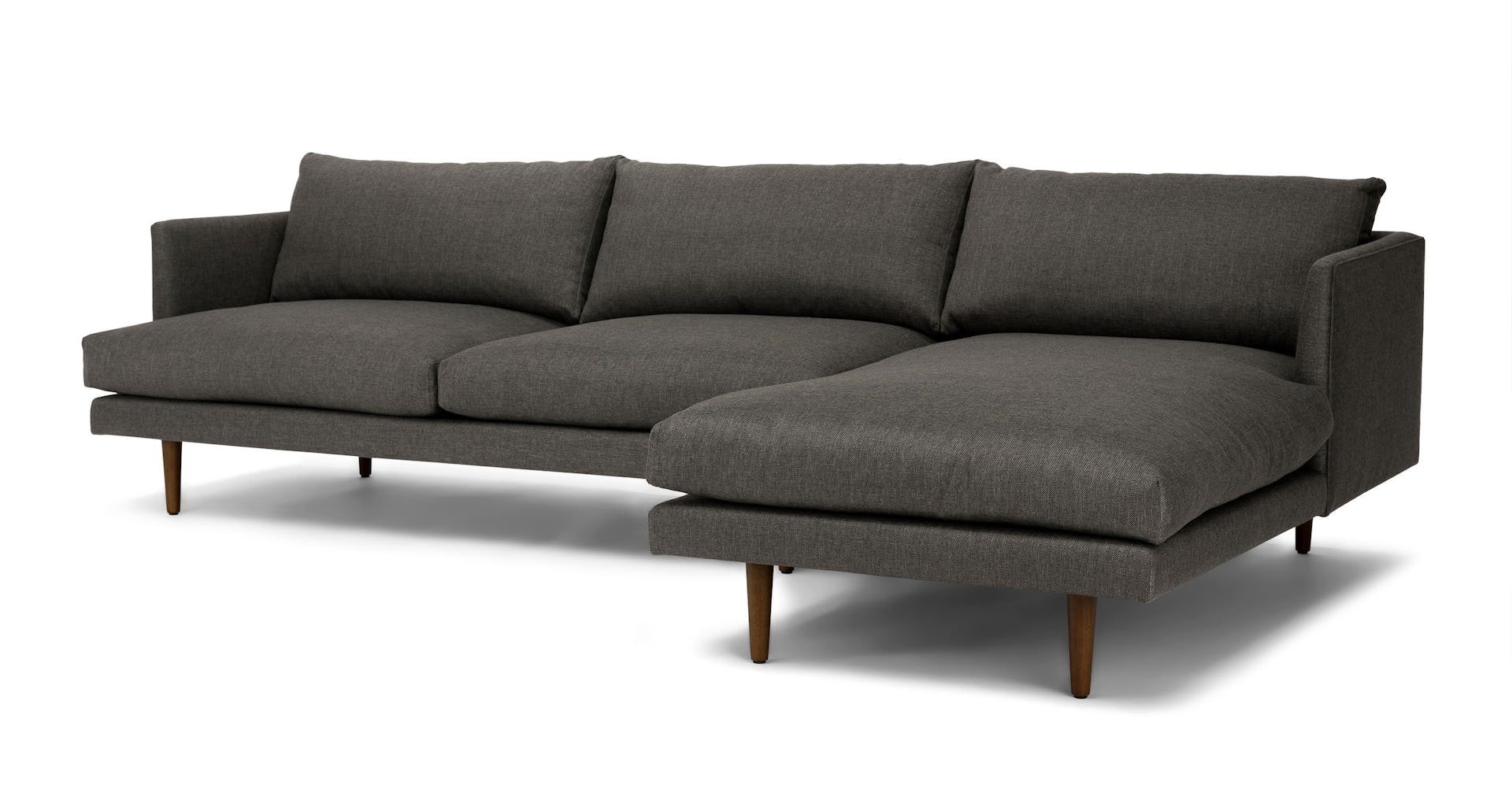 Burrard Graphite Gray Right Sectional Sofa Burrard Graphite Gray Right Sectional Sofa