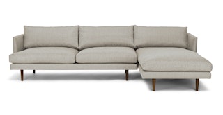 Burrard Seasalt Gray Right Sectional Sofa - Primary View 1 of 12 (Click To Zoom).