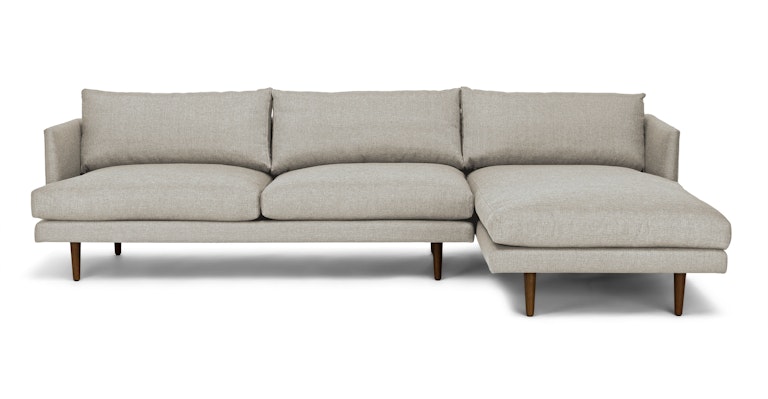 Burrard Seasalt Gray Right Sectional Sofa - Primary View 1 of 12 (Open Fullscreen View).