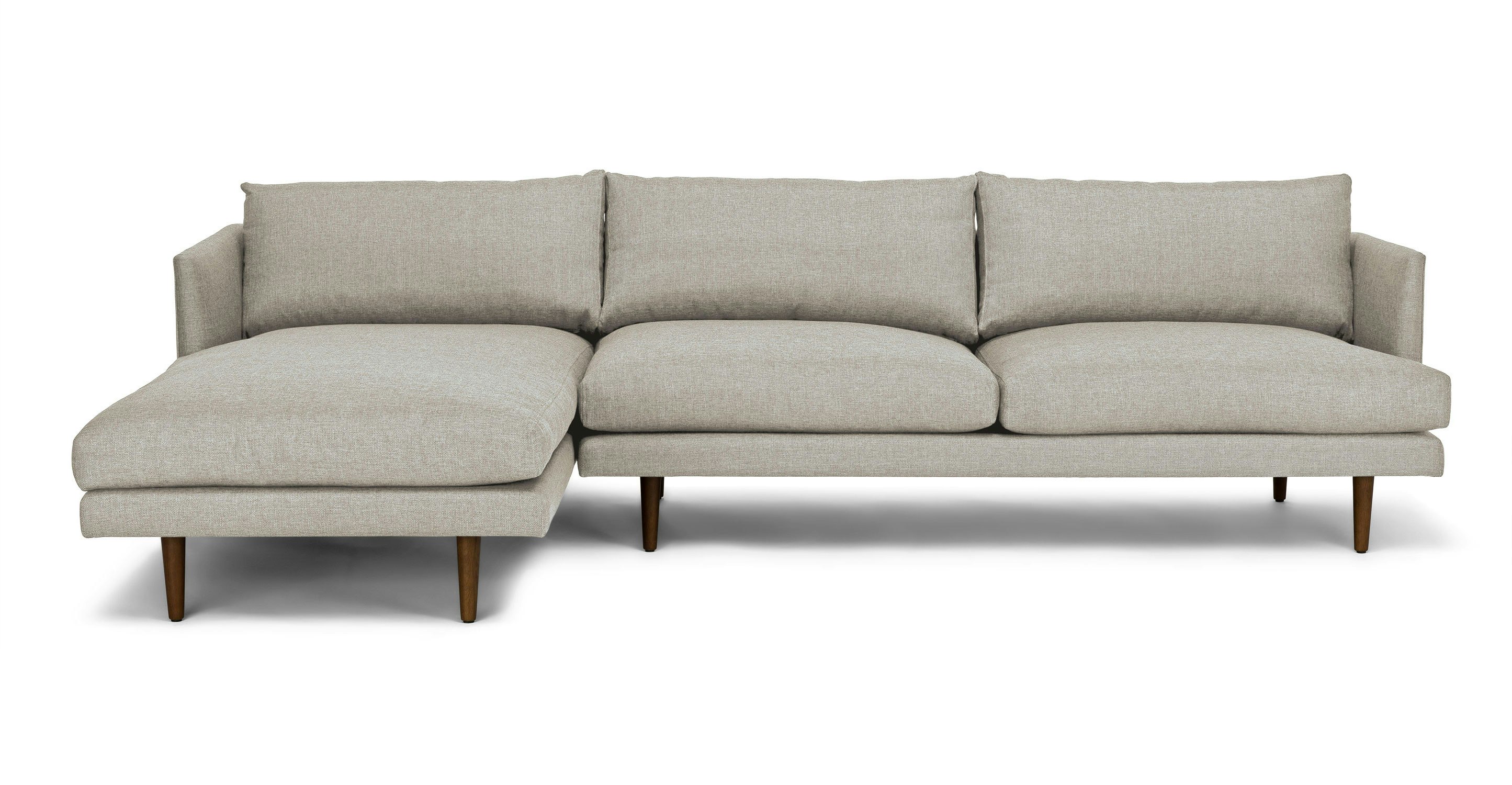  Burrard Seasalt Gray Left Sectional Sofa - Sectionals 