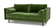Sven Grass Green 72" Sofa - Gallery View 3 of 11.